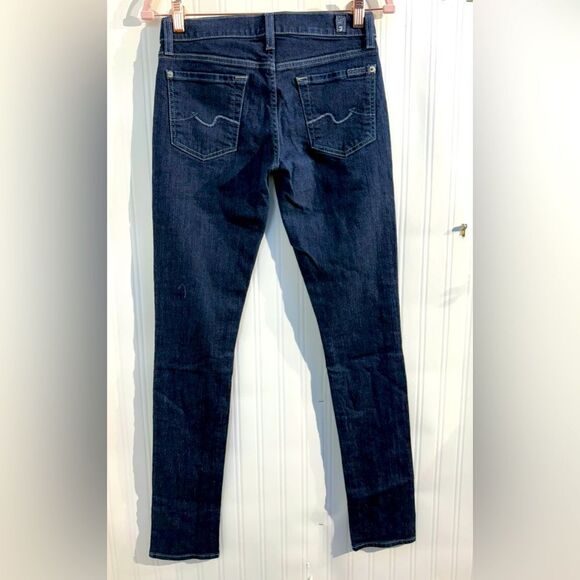 Buy 7 For All Mankind Roxanne Mid Rise Slim Leg Jeans Sz 26 - Picture 5 of 6